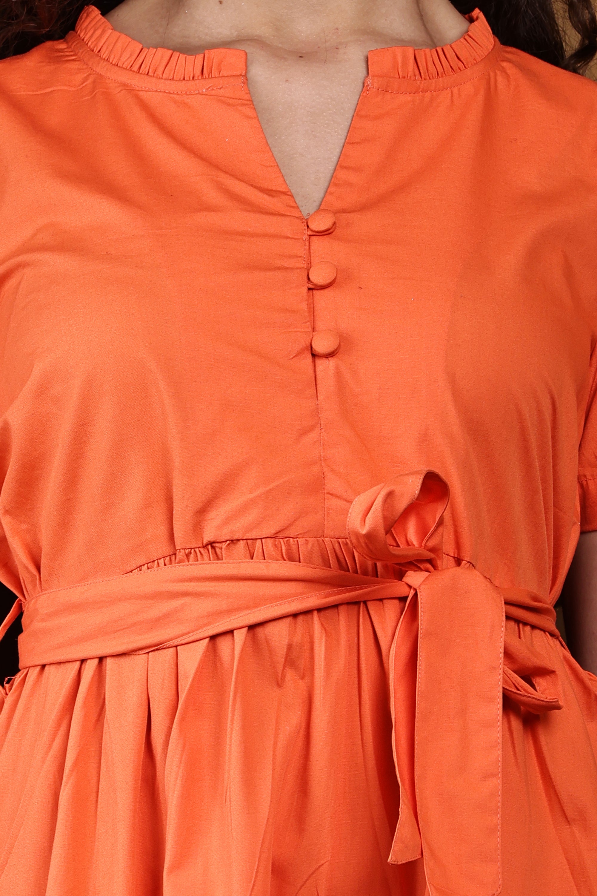 Maeve Maxi Dress - Waist Tie Belt Detail Close-up