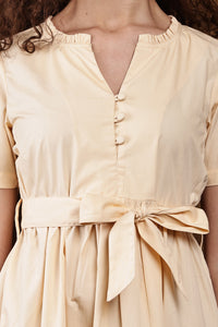 Seren Dune Maxi Dress - Waist Tie Belt Detail Close-up
