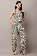 Green_White_Crop_Top_Pants against a plain background