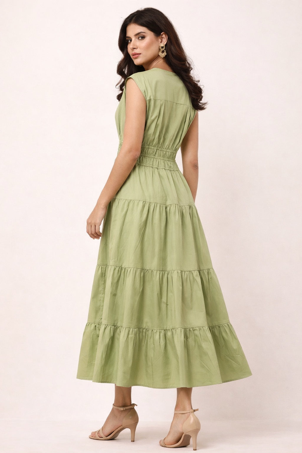 Selena Sage Green Sleeveless Maxi Dress Selena Sage Green Sleeveless Maxi Dress
